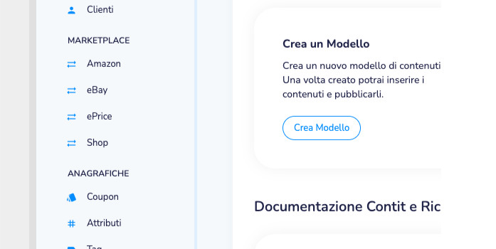 Sincronizzazione con i marketplace