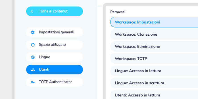 Gestione dei permessi di accesso